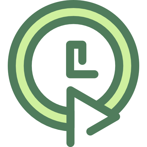 시각 Monochrome Green icon