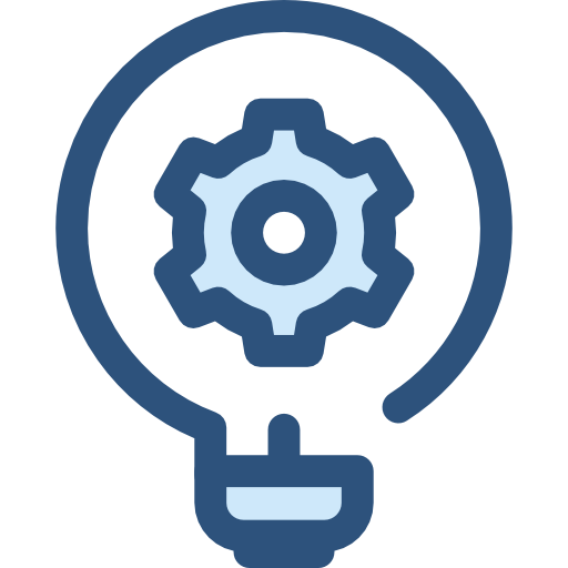 Idea Monochrome Blue icon