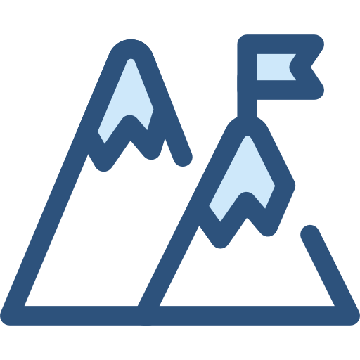 góry Monochrome Blue ikona