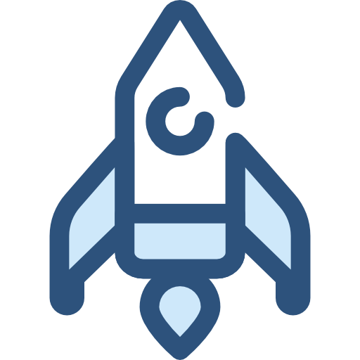 Startup Monochrome Blue icon