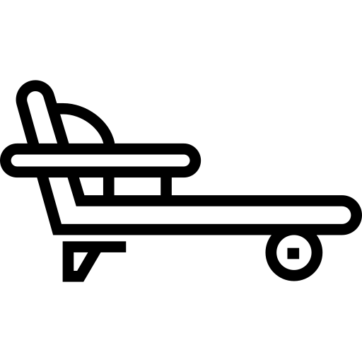 ligstoel Detailed Straight Lineal icoon