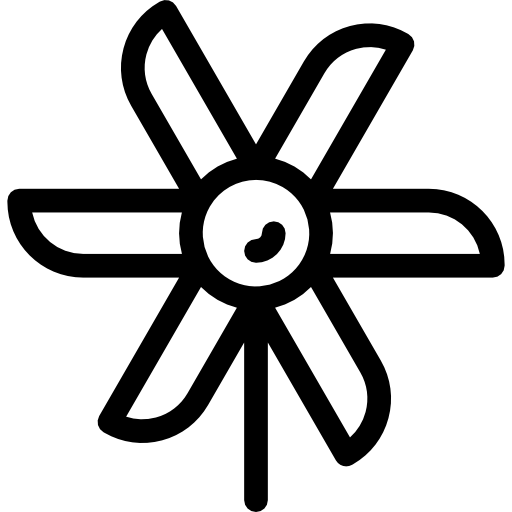 wiatraczek Detailed Rounded Lineal ikona