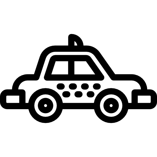 택시 Detailed Rounded Lineal icon