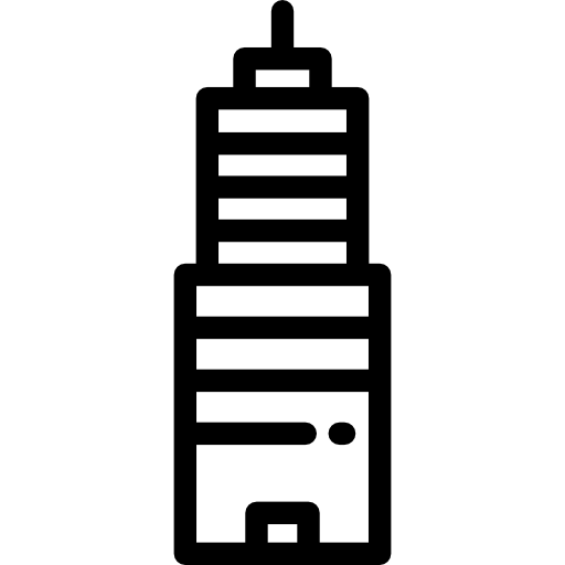 마천루 Detailed Rounded Lineal icon