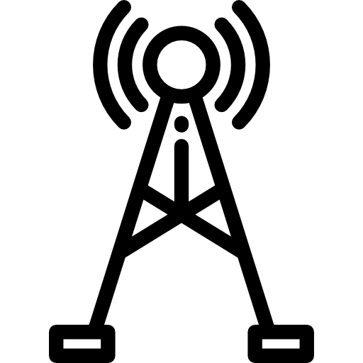 antenna Detailed Rounded Lineal icona