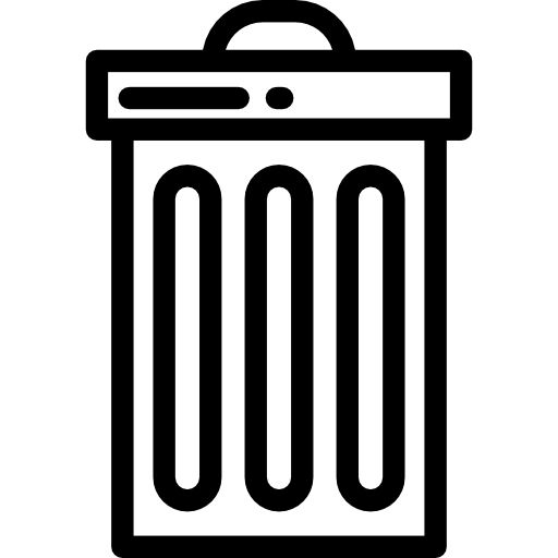 Trash Detailed Rounded Lineal icon