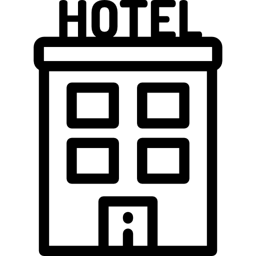 호텔 Detailed Rounded Lineal icon