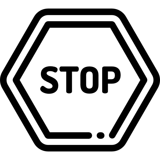 Stop Detailed Rounded Lineal icon