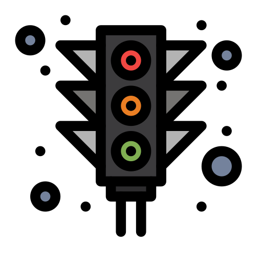 Traffic light Flatart Icons Lineal Color icon