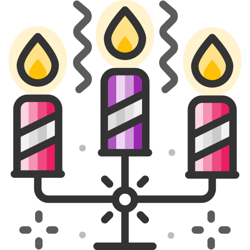 Candles SBTS2018 Lineal Color icon