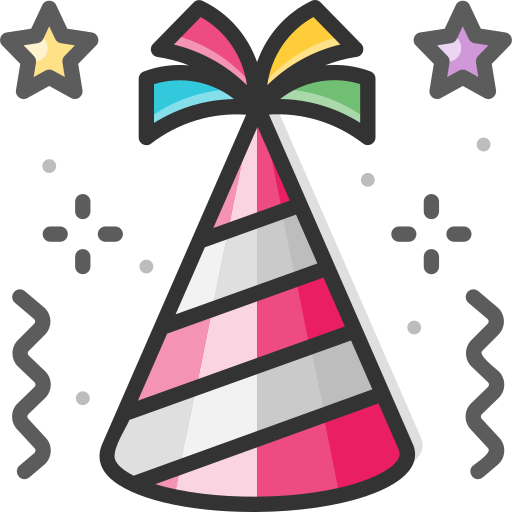 Party hat SBTS2018 Lineal Color icon
