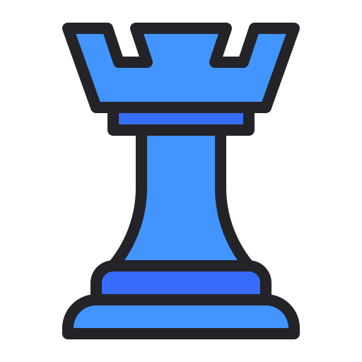 Chess piece Generic Outline Color icon