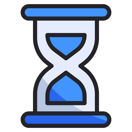 reloj de arena Generic Outline Color icono