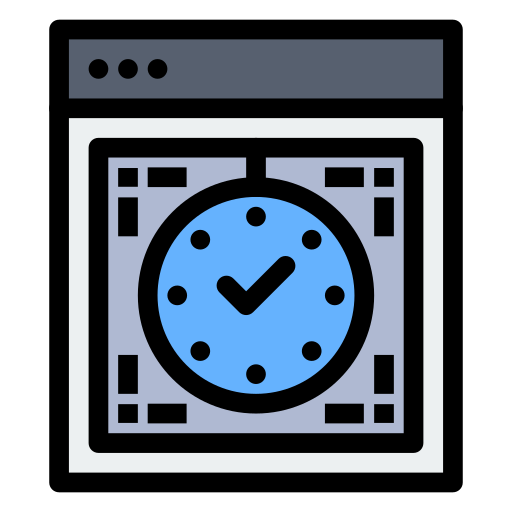 reloj Flatart Icons Lineal Color icono