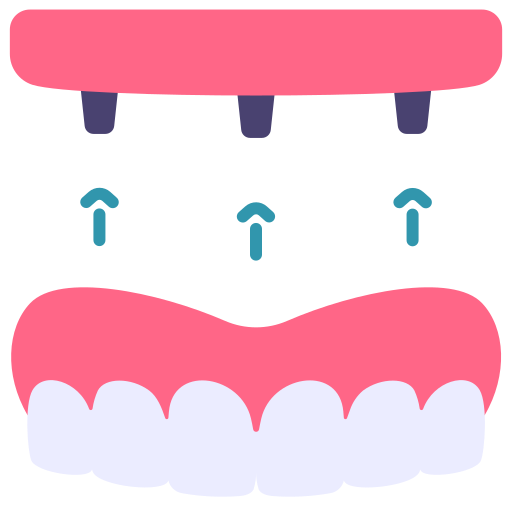 Dental implant Victoruler Flat icon