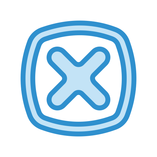 schließen Generic Blue icon