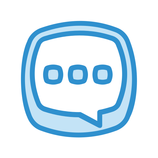 Chat Generic Blue icon