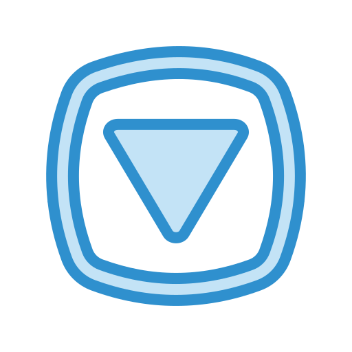 下矢印 Generic Blue icon