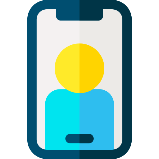 retrato Basic Rounded Flat icono