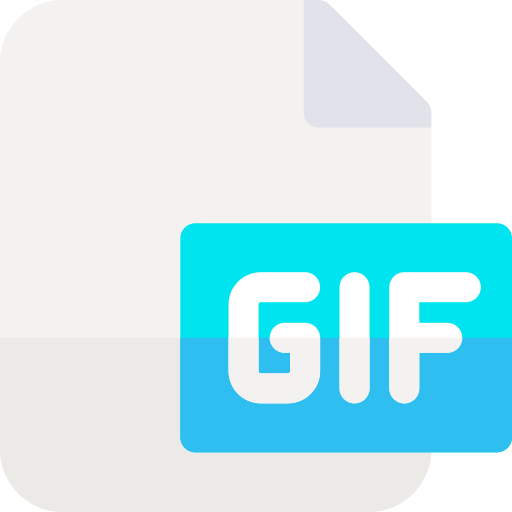 gif Basic Rounded Flat icoon