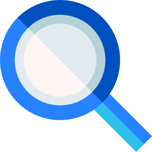 Magnifying glass Basic Straight Flat icon