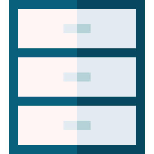 archief Basic Straight Flat icoon