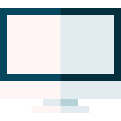 Monitor Basic Straight Flat icon