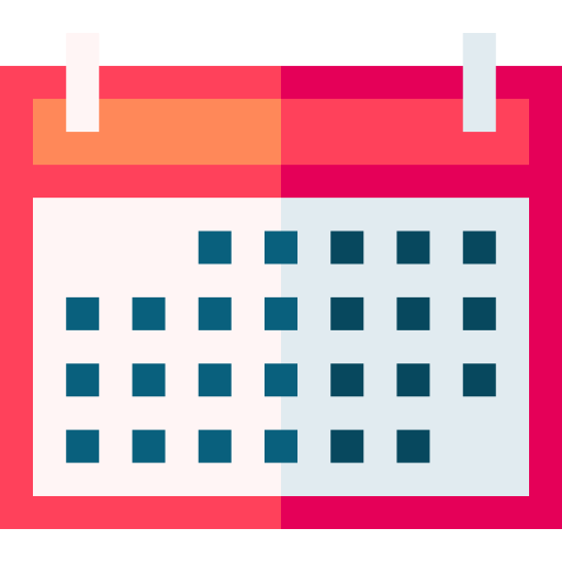 Календарь Basic Straight Flat иконка