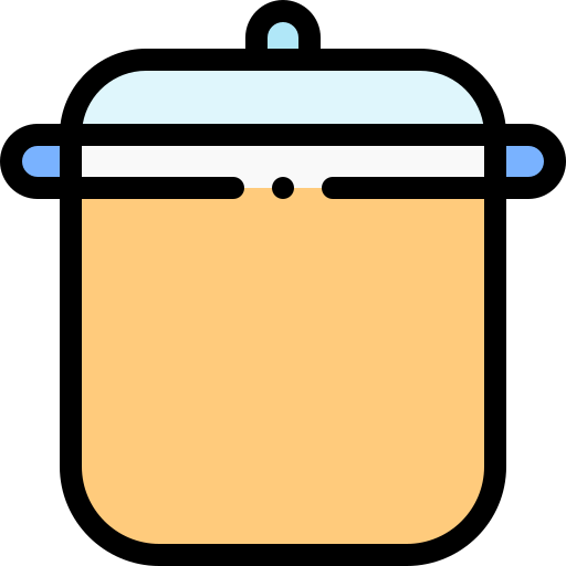 Pot Detailed Rounded Lineal color icon