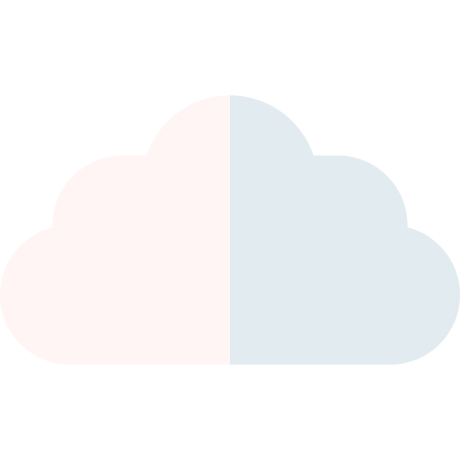 nube Basic Straight Flat icono