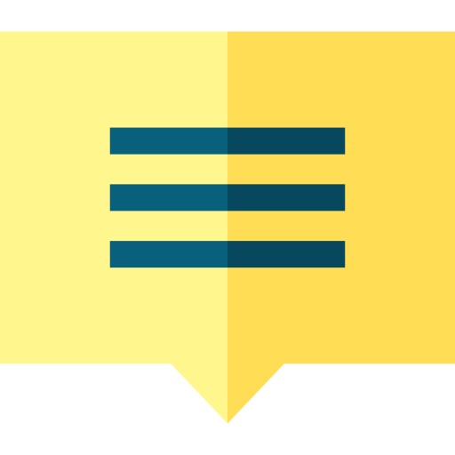 diálogo Basic Straight Flat icono