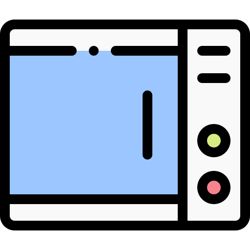 kuchenka mikrofalowa Detailed Rounded Lineal color ikona