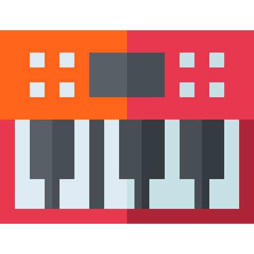 Synthesizer Basic Straight Flat icon