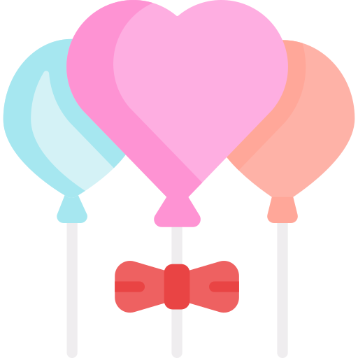 Heart balloon Special Flat icon