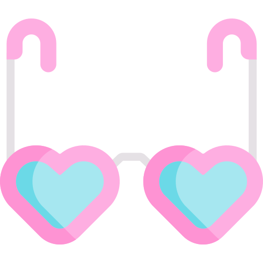 Heart glasses Special Flat icon