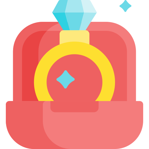 Engagement ring Special Flat icon