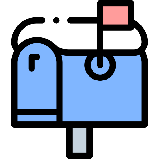 ポストボックス Detailed Rounded Lineal color icon