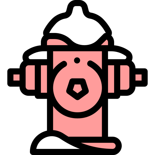 Hydrant Detailed Rounded Lineal color icon