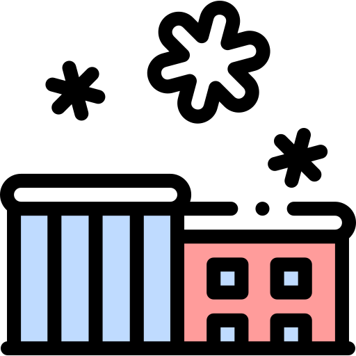 Buildings Detailed Rounded Lineal color icon