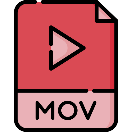 mov 파일 Special Lineal color icon