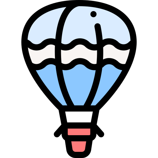 balão de ar quente Detailed Rounded Lineal color Ícone