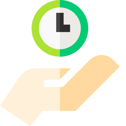 Time Basic Straight Flat icon