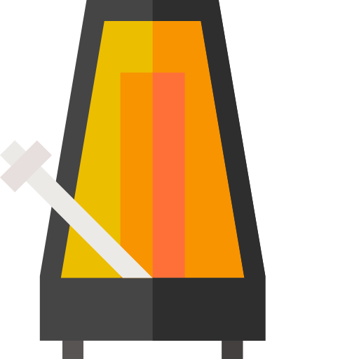 Metronome Basic Straight Flat icon