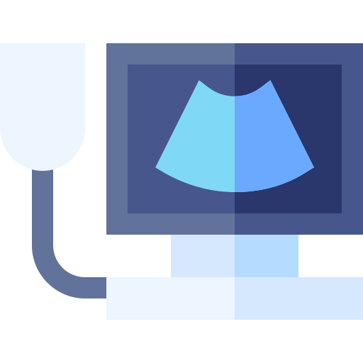 Ultrasound machine Basic Straight Flat icon