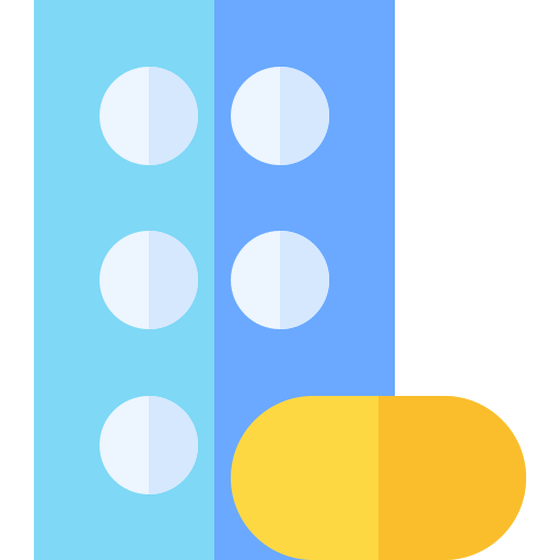 geneesmiddel Basic Straight Flat icoon