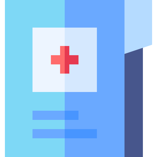 Medical history Basic Straight Flat icon