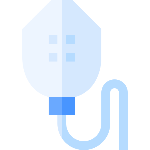 Oxygen mask Basic Straight Flat icon