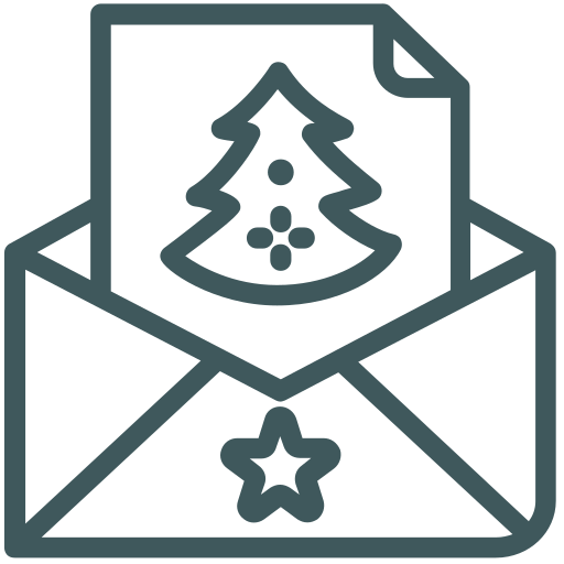 Christmas card Generic Detailed Outline icon
