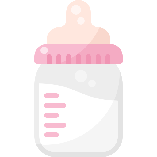 melk fles Pixelmeetup Flat icoon