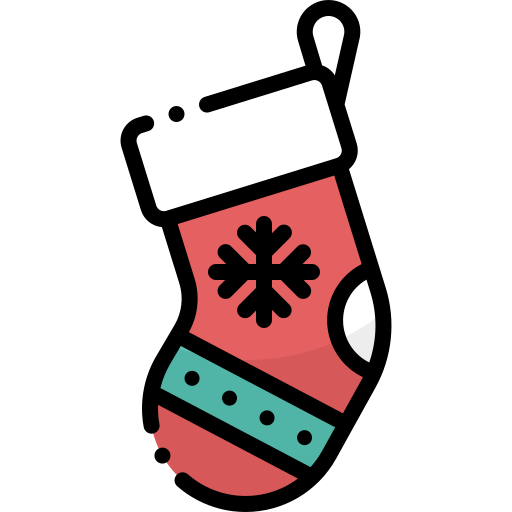 Рождественский носок Pixelmeetup Lineal Color иконка